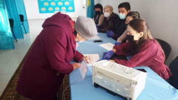 Фотография к новости: Ақмолада сайлаушылардың 100%-ы офлайн дауыс берді 