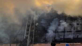 Фотография к новости: Елордадағы өрт. Зардап шеккендер жоқ – ТЖД