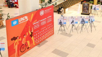 Фотография к новости: Елордада COVID-19-бен күрескен әйелдер туралы фотокөрме ашылды