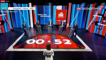 Фотография к новости: Мәжіліс сайлауына қатысушы партиялар арасында теледебат өтті