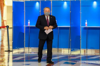 Фотография к новости: Сайлау-2021: Елбасы дауыс берді