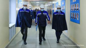 Фотография к новости: Мырзағалиев Қарағанды облысының кәсіпорындарын аралады