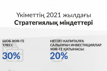 Фотография к новости: Үкіметтің 2021 жылдағы стратегиялық міндеттері