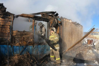 Фотография к новости: СҚО-да бір отбасы түгел өртеніп кетті