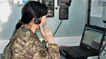 Фотография к новости: Профессионалдар. Шекара қызметіндегі радиотелефонист