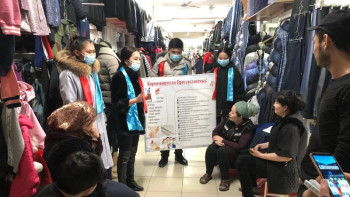 Фотография к новости: Түркістандағы медицина факультеті ковидпен күресуге атсалысуда