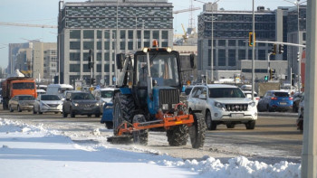 Фотография к новости: Әкімдіктер 27,2 млн текше метр қар шығарды
