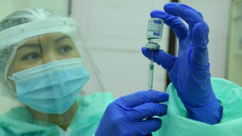 Фотография к новости: Екпе жүргізу жұмыстары әлі де жалғасып жатыр – Жамбыл облысының бас санитар дәрігері