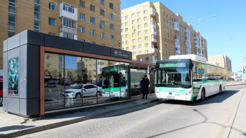 Фотография к новости: Елордада өздігінен дезинфекцияланатын аялдама пайда болды
