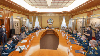 Фотография к новости: Қарулы күштеріміздің жауынгерлік даярлығы жоғары деңгейде – Ермекбаев