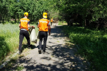 Фотография к новости: Түркістанда «Киелі табиғат» экологиялық акциясы өткізілді