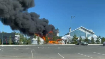 Фотография к новости: «Балқарағай» демалыс орнында өрт шықты