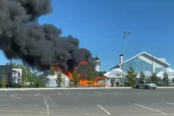 Фотография к новости: «Балқарағай» демалыс орнында өрт шықты