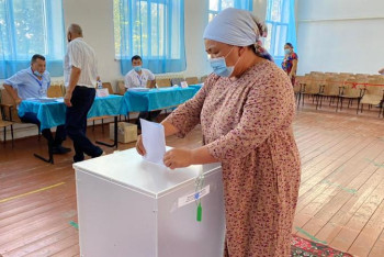 Фотография к новости: Жібек жолы сайлау учаскесінде 306 адам дауыс берді 