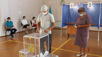 Фотография к новости: Жамбыл облысында тұрғындардың 56%-ы дауыс берді