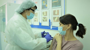 Фотография к новости: Жамбыл облысында мұғалімдердің 98 пайызы вакцина алған – Жамалов