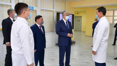 Президент Көкшетау қаласындағы онкологиялық емханаға барды