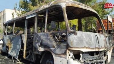 Сирияда әскерилер мінген автобус жарылып кетті 