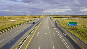 Фотография к новости: Елорданы өңірлермен жалғайтын 4 жолақты автомагистраль құрылысы жалғасады