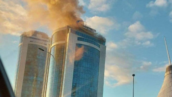 Фотография к новости: ТЖМ «Қазақмыс» ғимаратының өртену себебін айтты