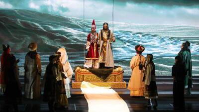 Түркістандағы жаңа театрда “Бөрте” спектаклі қойылды