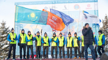 Фотография к новости: Ауқымды марафон: 15 желаяқ Нұр-Сұлтаннан-Оралға дейін жүгіріп барады