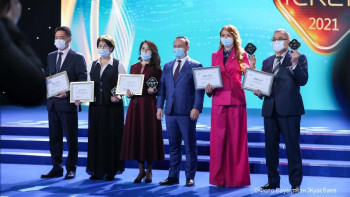 Фотография к новости: Кәсіпкер әйелдер Президенттің «Іскер» сыйлығын алды