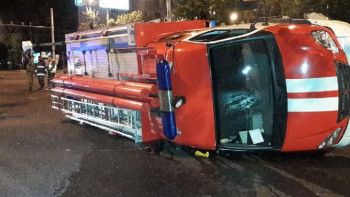 Фотография к новости: Алматыдағы дүрбелең кезінде өрт сөндірушіге оқ тиді