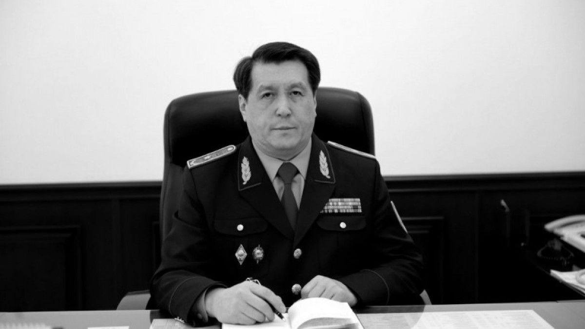 Жамбыл облысы Полиция департаментінің басшысы көз жұмды