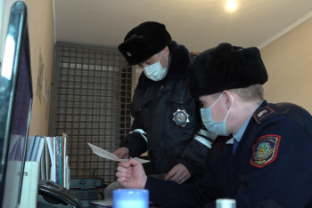 Фотография к новости: Ел алғысын алған полицейлер