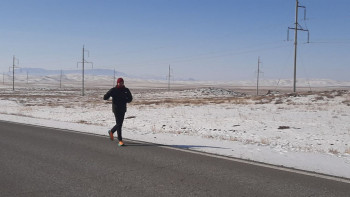 Фотография к новости: Павлодарлық әуесқой спортшы 220 шақырымдық қайырымдылық марафонын жүгіріп өтті