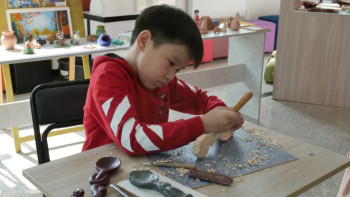 Фотография к новости: Елордада «Талантты ұстаздан, талапты шәкірт» атты балалар шығармашылығының көрмесі өтті