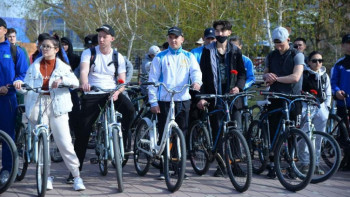 Фотография к новости: Қостанайда дәстүрлі велошеру ұйымдастырылды