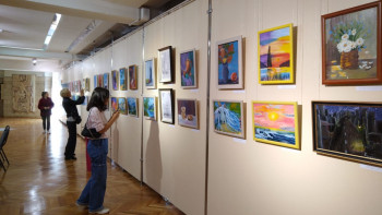 Фотография к новости: Алматыда жас суретшілердің көрмесі ашылды