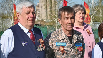 Фотография к новости: Қазақ жауынгері туған жерінде жерленді