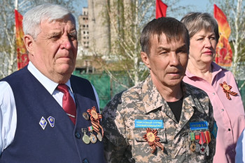 Фотография к новости: Қазақ жауынгері туған жерінде жерленді