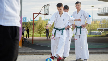 Фотография к новости: Дәурен Абаев «Қолжетімді спорт» маусымының  ашылуына қатысты