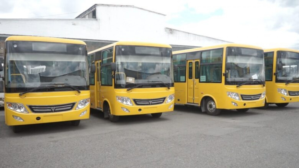 Биыл ауыл мектептерінің автопаркі 515 жаңа автобуспен толығады