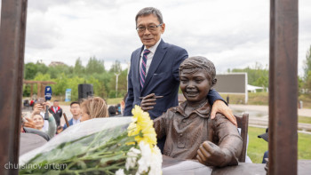 Фотография к новости: «Менің атым Қожаға» ескерткіш орнатылды