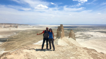 Фотография к новости: Франциядан Ақтауға  велосипедпен келді