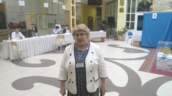 Фотография к новости: Нөсер жауынға қарамастан дауыс беріп жатыр