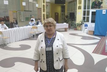 Фотография к новости: Нөсер жауынға қарамастан дауыс беріп жатыр