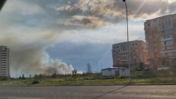 Фотография к новости: Елордада шыққан өрт 1 гектар жерді шарпыды