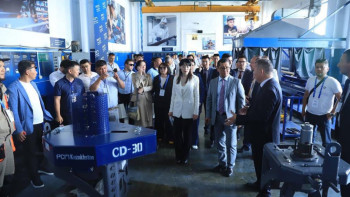 Фотография к новости: Ақтауда бұрандалы сорғы шығаратын зауыт іске қосылды