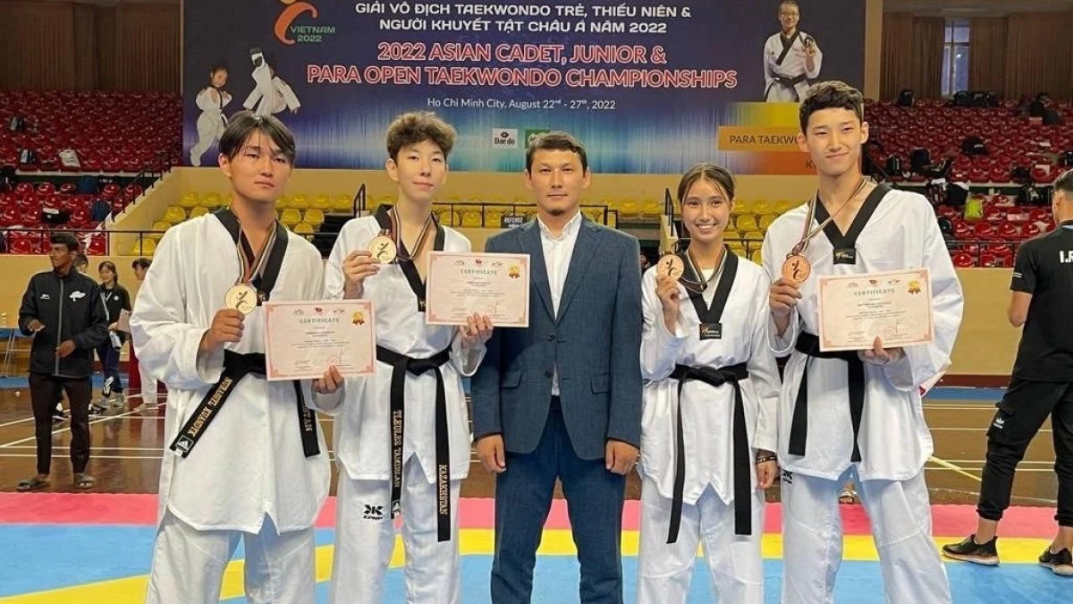 Қазақстандық таэквондошылар Азия чемпионатында 4 медаль жеңіп алды