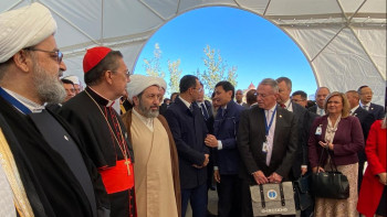 Фотография к новости: Елордада әлемдік дін өкілдері ағаш отырғызды
