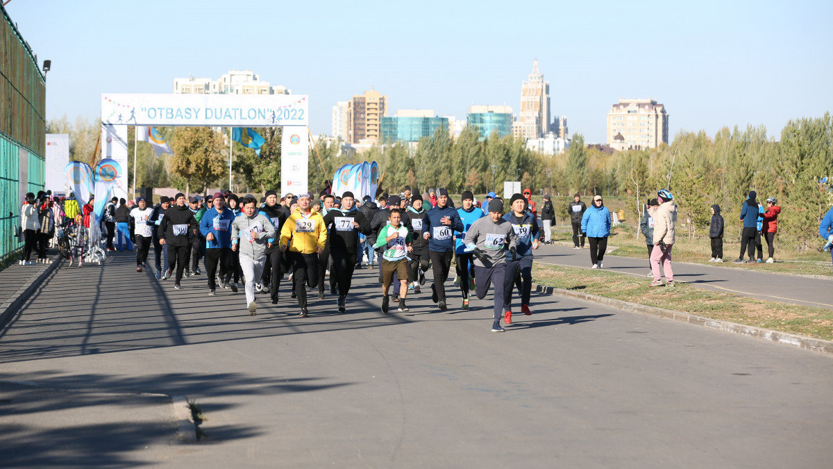 Астанада өткен «Оtbasy duatlon 2022» жарысына жүзден астам отбасы қатысты