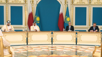 Фотография к новости: Қазақстан мен Қатар стратегиялық әріптестік орнатуға уағдаласты