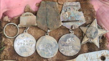 Фотография к новости: Калининград облысында соғыста хабар-ошарсыз кеткен қазақ жауынгерінің сүйегі табылды