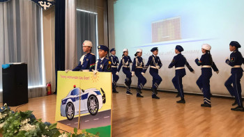 Фотография к новости: Аға инспектор: Әр оқушы – жол жүрісіне қатысушы